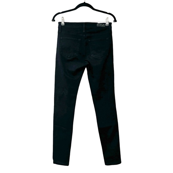 AG ADRIANO GOLDSCHMIED The Farrah High Rise Skinny Ankle Black Sz 25 - Picture 4 of 7